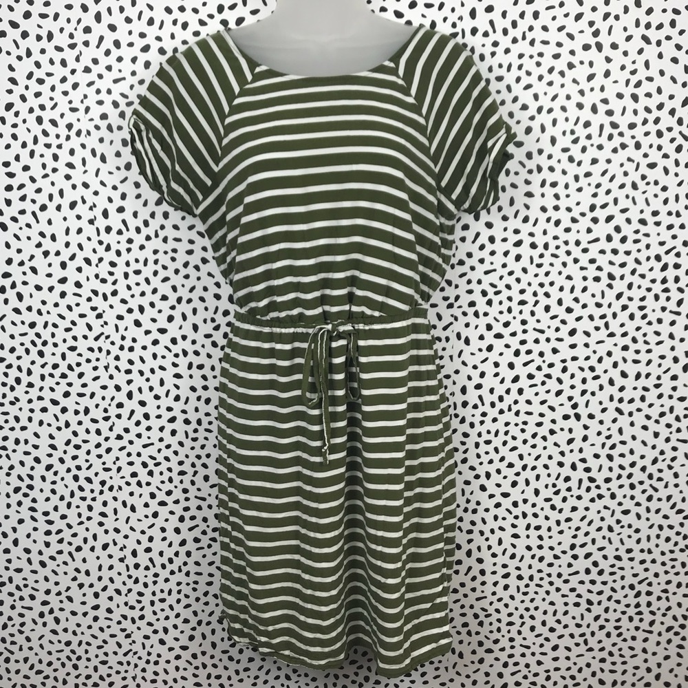 Old Navy Green Striped Dress